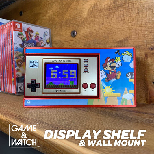 Super Mario Bros. Game & Watch Display Shelf – Wall Mount/Desk Stand