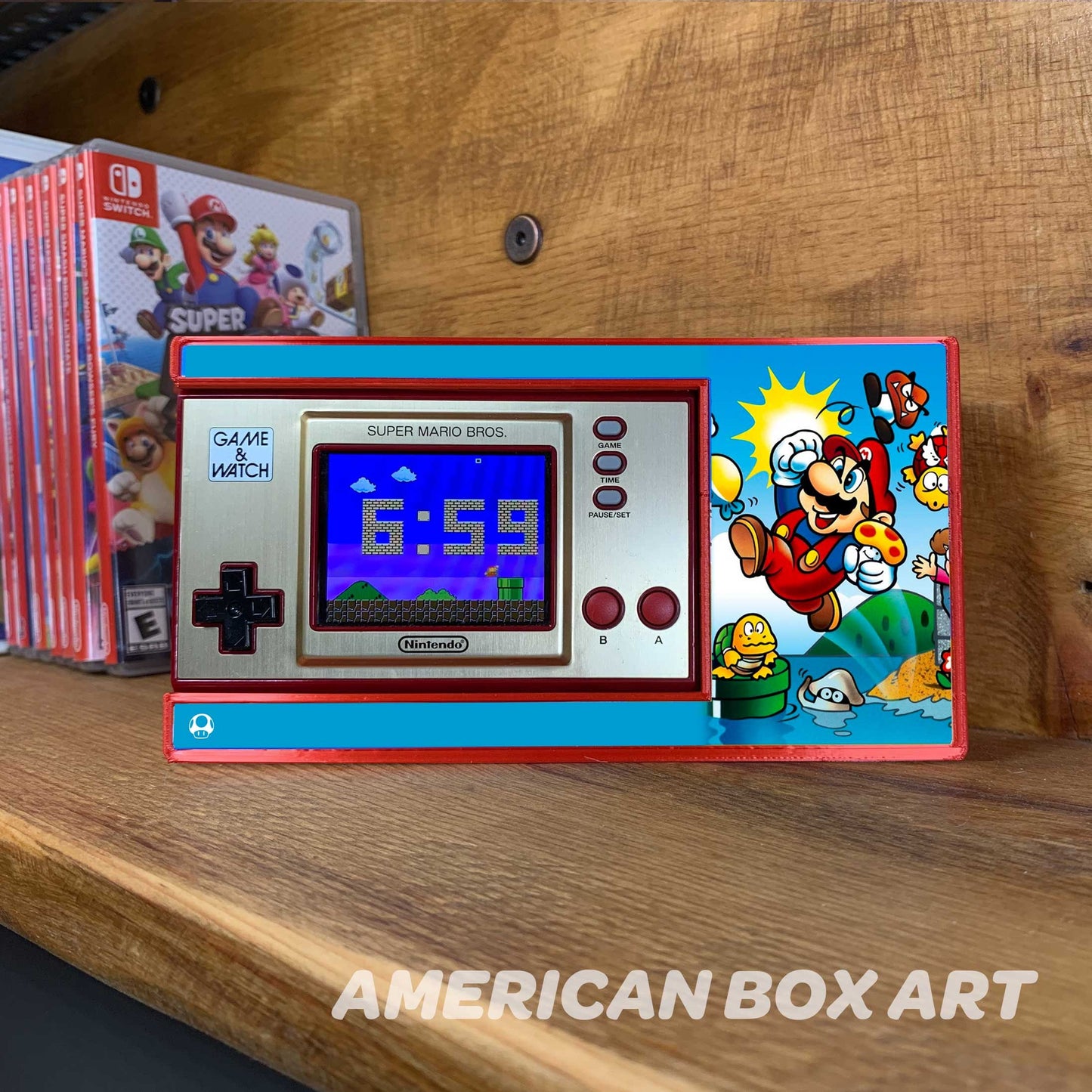 Super Mario Bros. Game & Watch Display Shelf – Wall Mount/Desk Stand