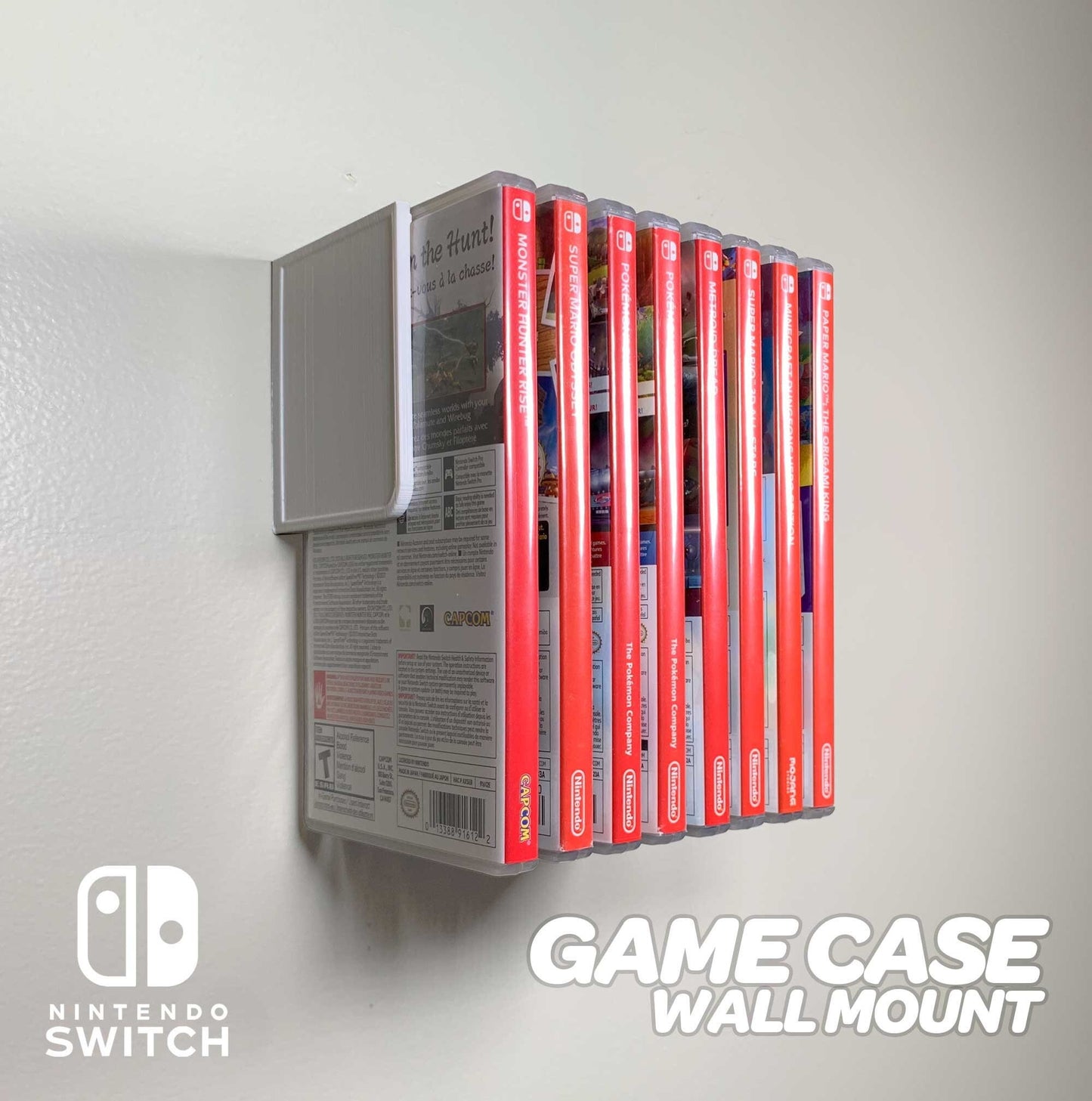 Floating Game Shelf for Nintendo Switch – Includes 3M Command Strips